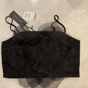 Rachel Zoe black crop top